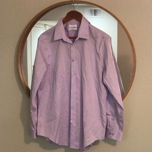 Calvin Klein Slim Fit Dress Shirt Purple